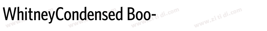 WhitneyCondensed Boo字体转换